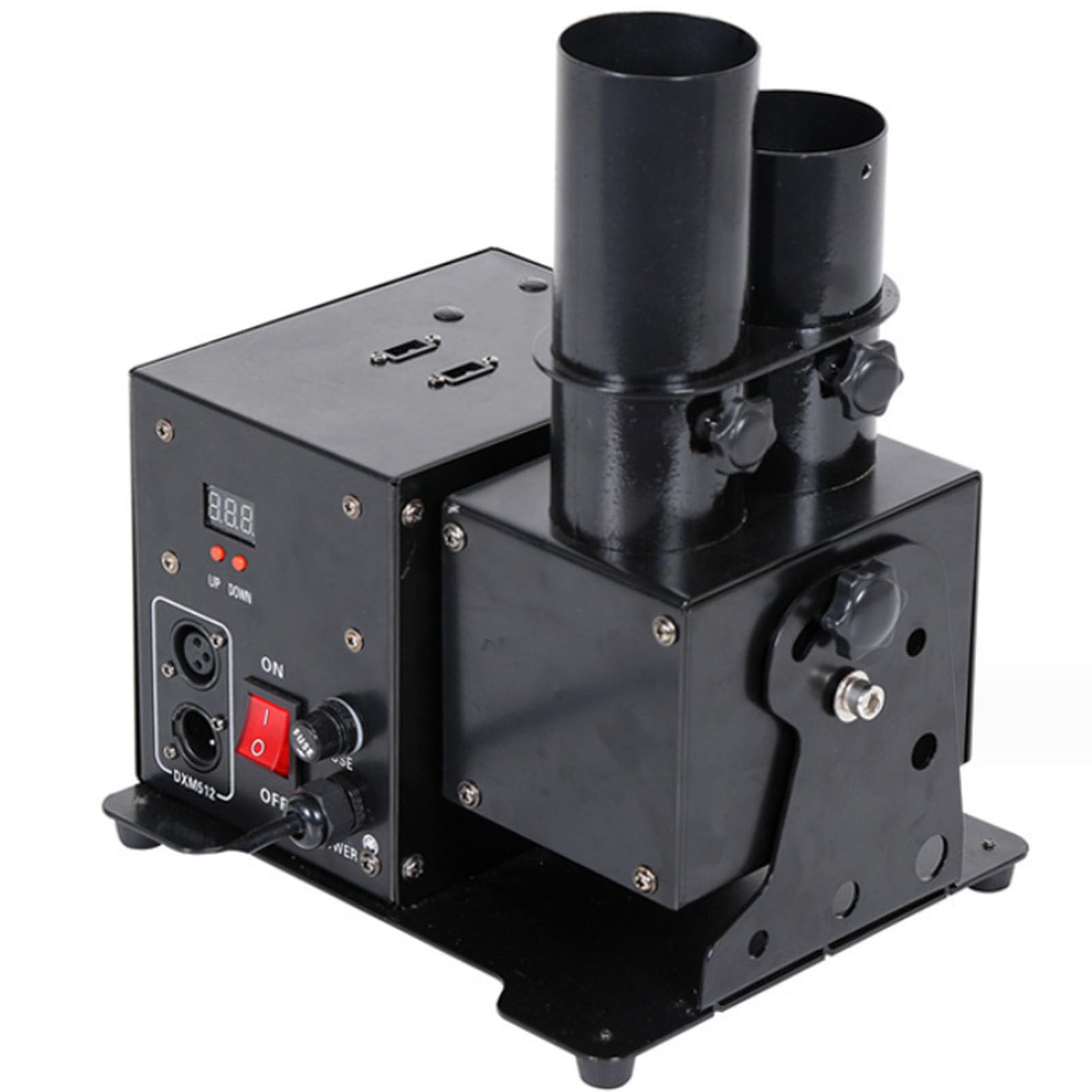 2-głowicowa wyrzutnia konfetti Maszyna do strzelania, profesjonalne elektryczne konfetti DMX512 i pilot zdalnego sterowania, na specjalne okazje, imprezy, kluby, koncerty