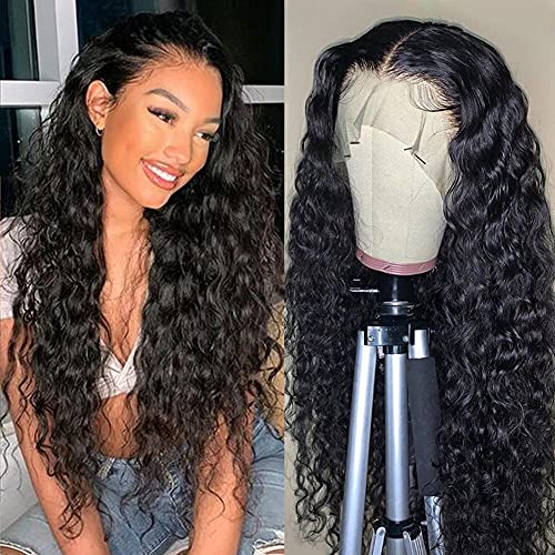 LAPONDAI Water Wave 13X4 HD Lace Front Wigs for Black Women Human Hair Brazilian Virgin Human Hair Wigs Lace Closure Wig