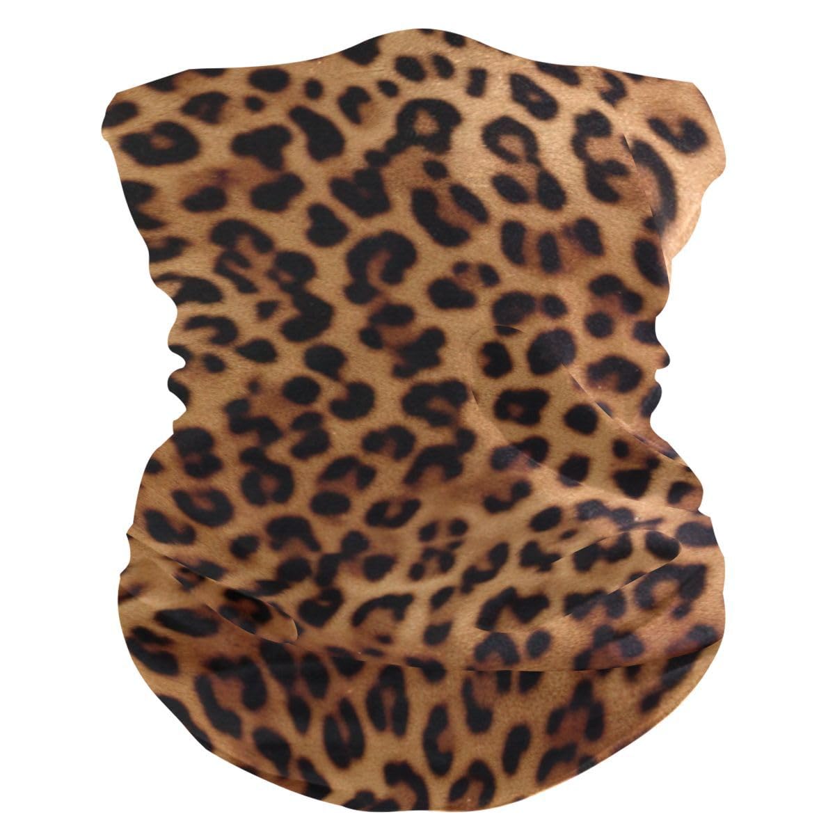 Nander Fashionable Leopard Print Sports Breathable Face Mask UV Protection Summer Sun Windproof Sandproof Multifunctional Bandana,Headband and Neck Gaiter