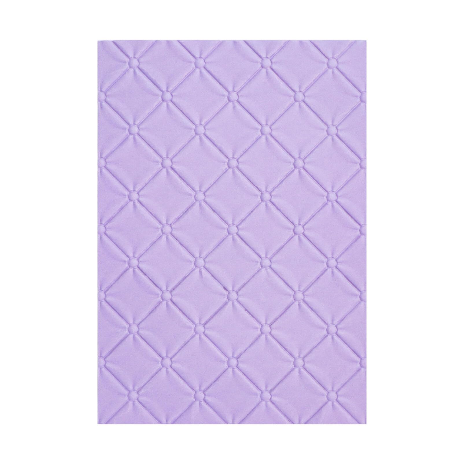 Briartw Tufted 3D Embossing Folder for Card Making,Clear Plastic Texture Fades Embossing Folder Template for Scrapbooking and Other Paper Craft