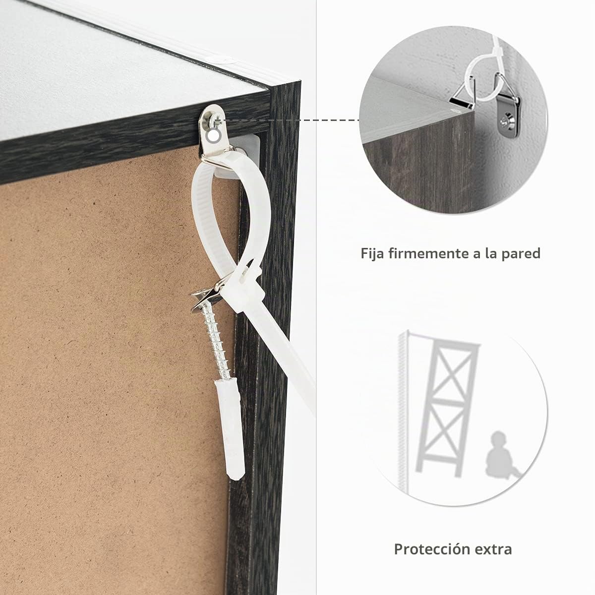 KOMFOTTEU Estantería con 9 Compartimentos de 3 Niveles, Librería de Madera con Puertas, Mueble de Almacenamiento de Pie con Cierre Magnético para Estudio, Oficina, Salón, 90 x 29 x 90 cm (Gris)