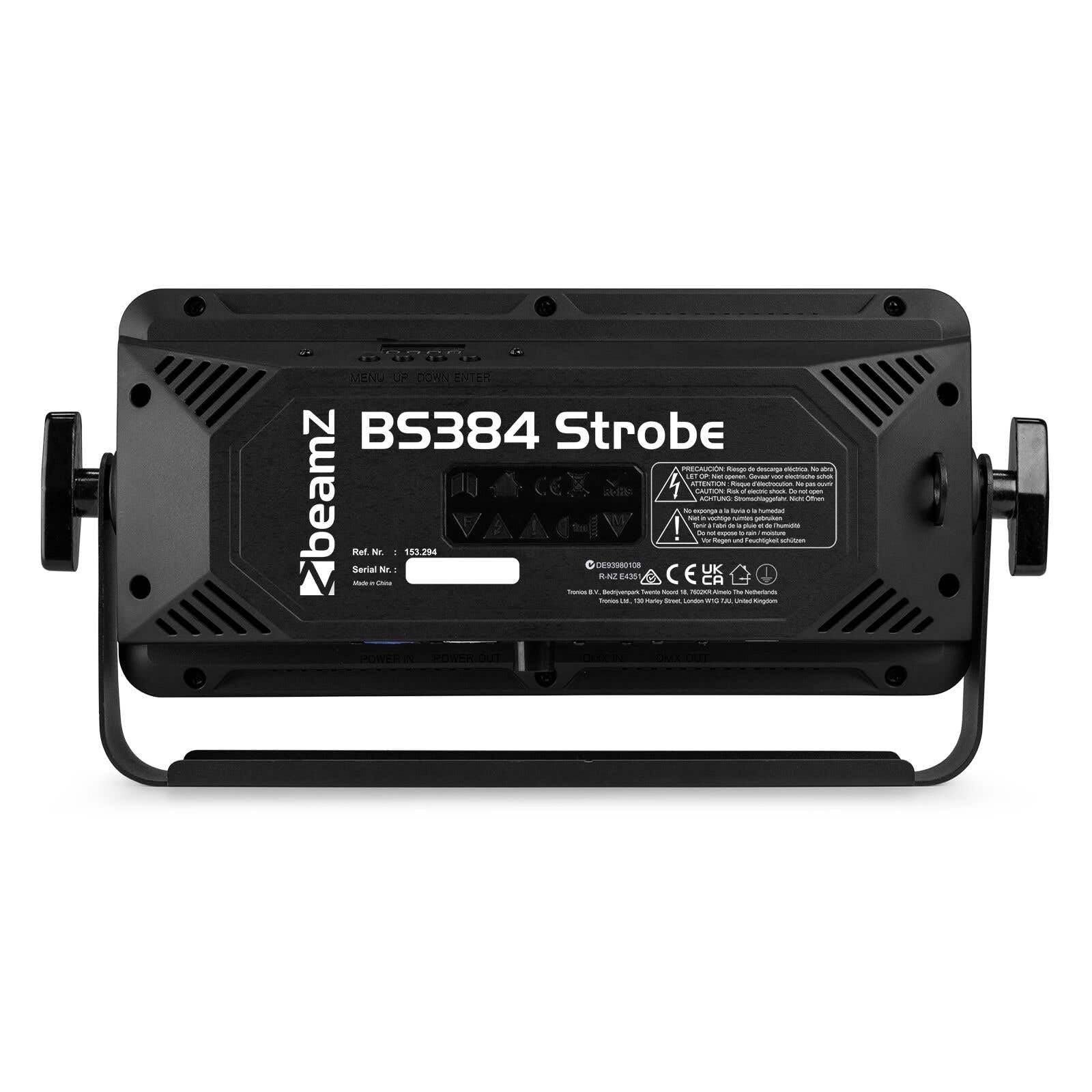 BeamZ BS384 - LED Stroboskop Blitzer, Blinder Wash Kombi mit RGBW LEDs – 3-in-1 LED Lichteffekt, DJ Licht mit Fernbedienung, DMX Steuerung, Disco Licht & Party Lichter für Events, Clubs & Partys