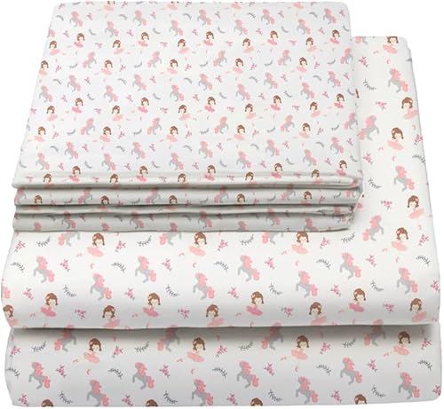 Juego de sábanas tamaño individual  Juegos de sábanas y fundas de almohada para niños  Sábanas individuales para niños y niñas, sábana bajera,