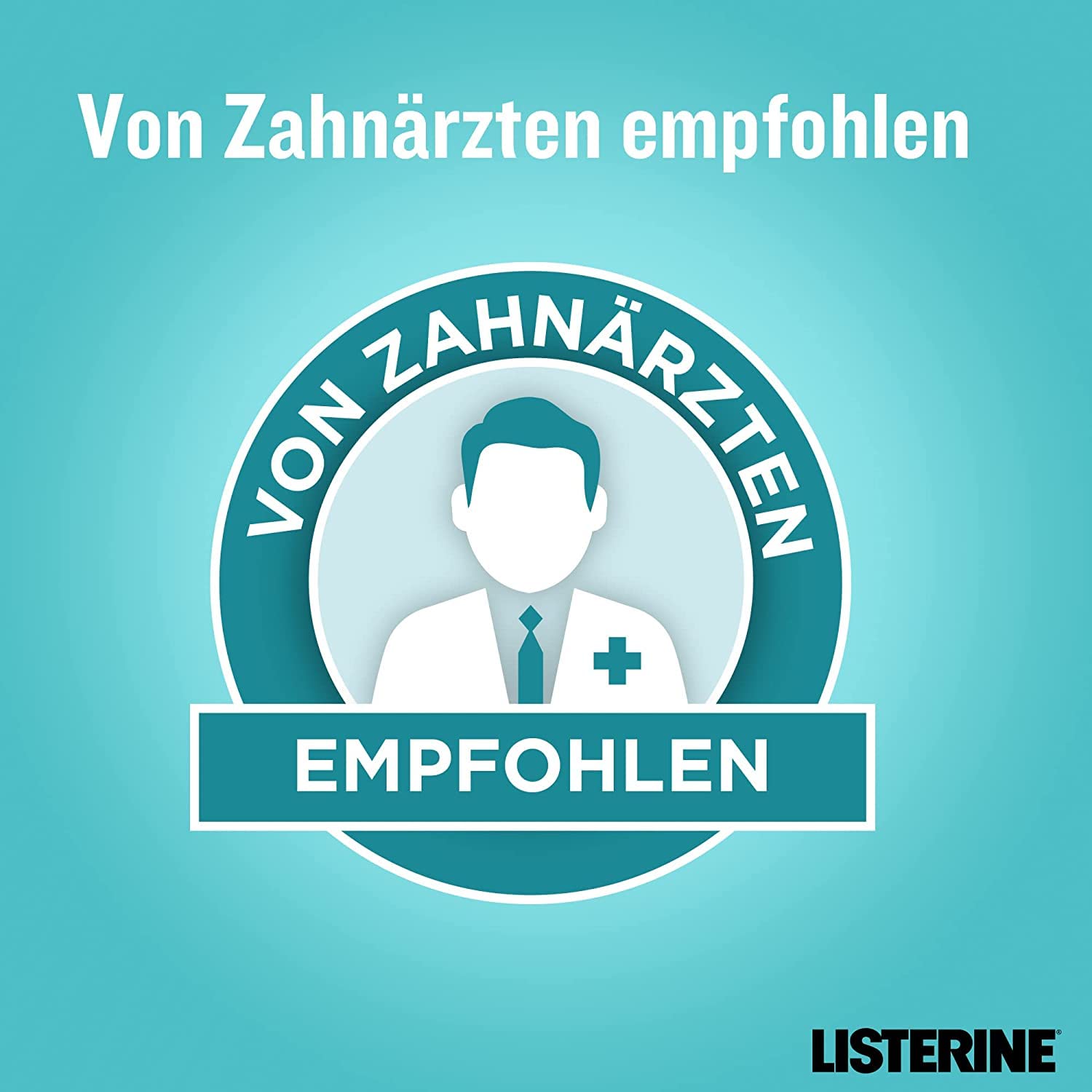 LISTERINE Cool Mint milder Geschmack (1000 ml), antibakterielle Mundspülung ohne Alkohol mit ätherischen Ölen, für ein langanhaltendes Frischegefühl (6 x 1000ml)