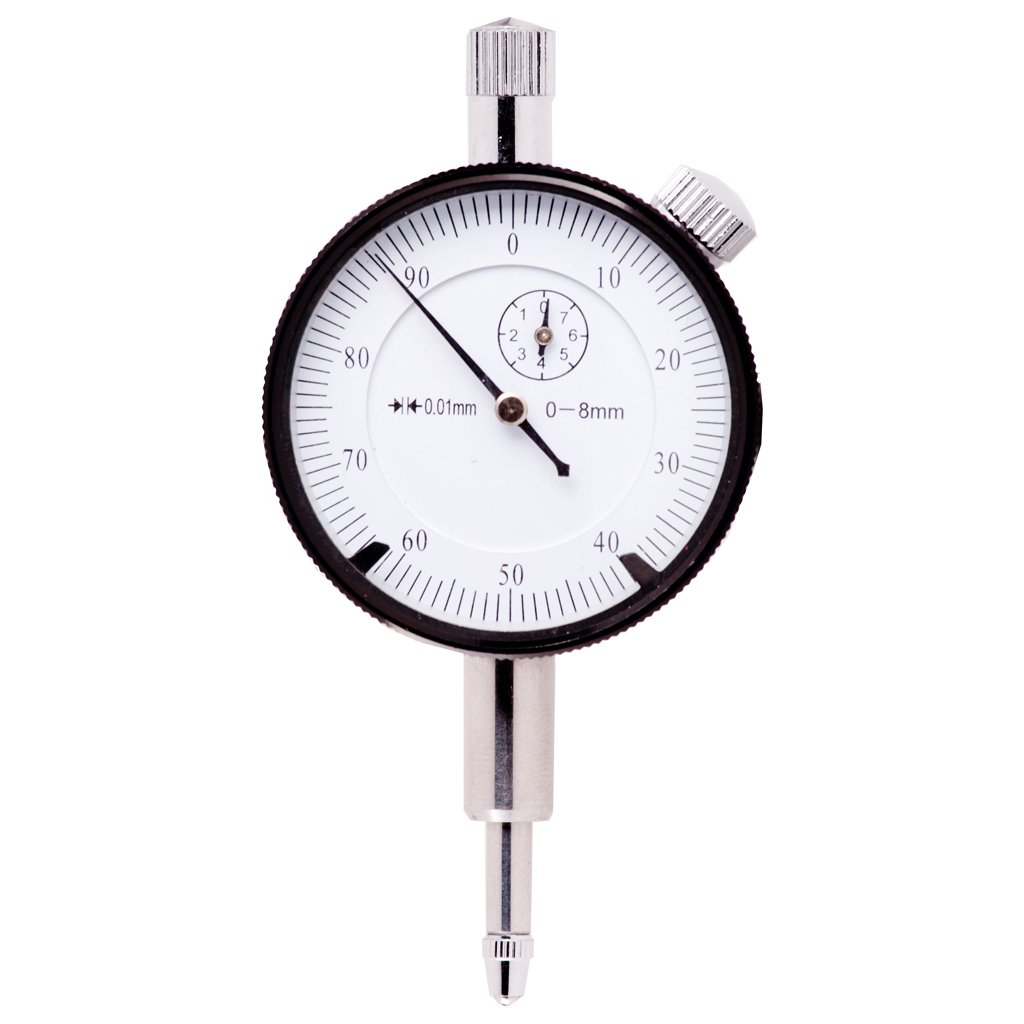 Dial gauge to operate on side wheel centring bicycle
