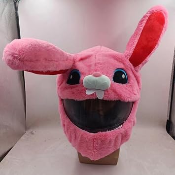 Motorcycle Helmet Cover Suitable for Most Full Face Helmets, Funny Rides Gifts Motorcycle Helmet Dustproof Decorative Cover Cartoon Plush Modular Helmet Gear an Accessories Protective Cover