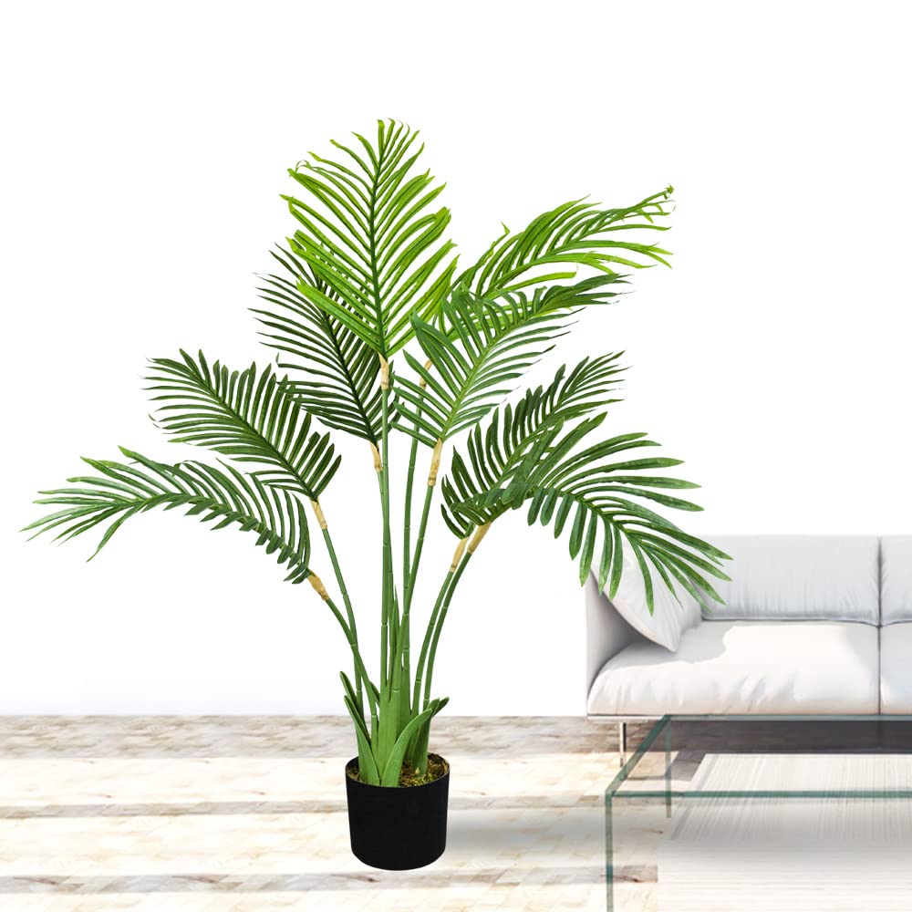 Decovego Planta Artificial Palmera Areca Artificial 100 cm Decoración Interiorismo