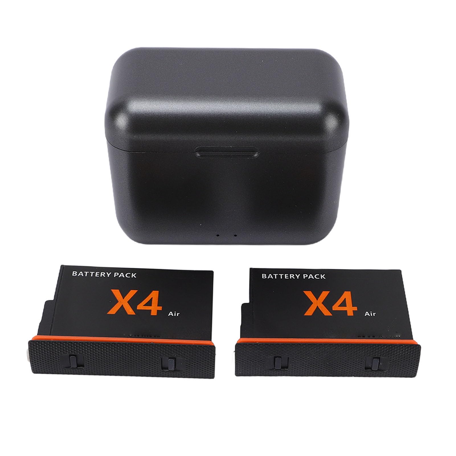 Jectse 2 Baterías de 2050 MAh para Cámara X4 Air, con Estuche de Carga Tipo C de Doble Ranura y Caja de Almacenamiento