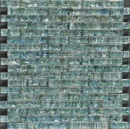 Ocean Pearl Abalone Random Brick Glass Tile