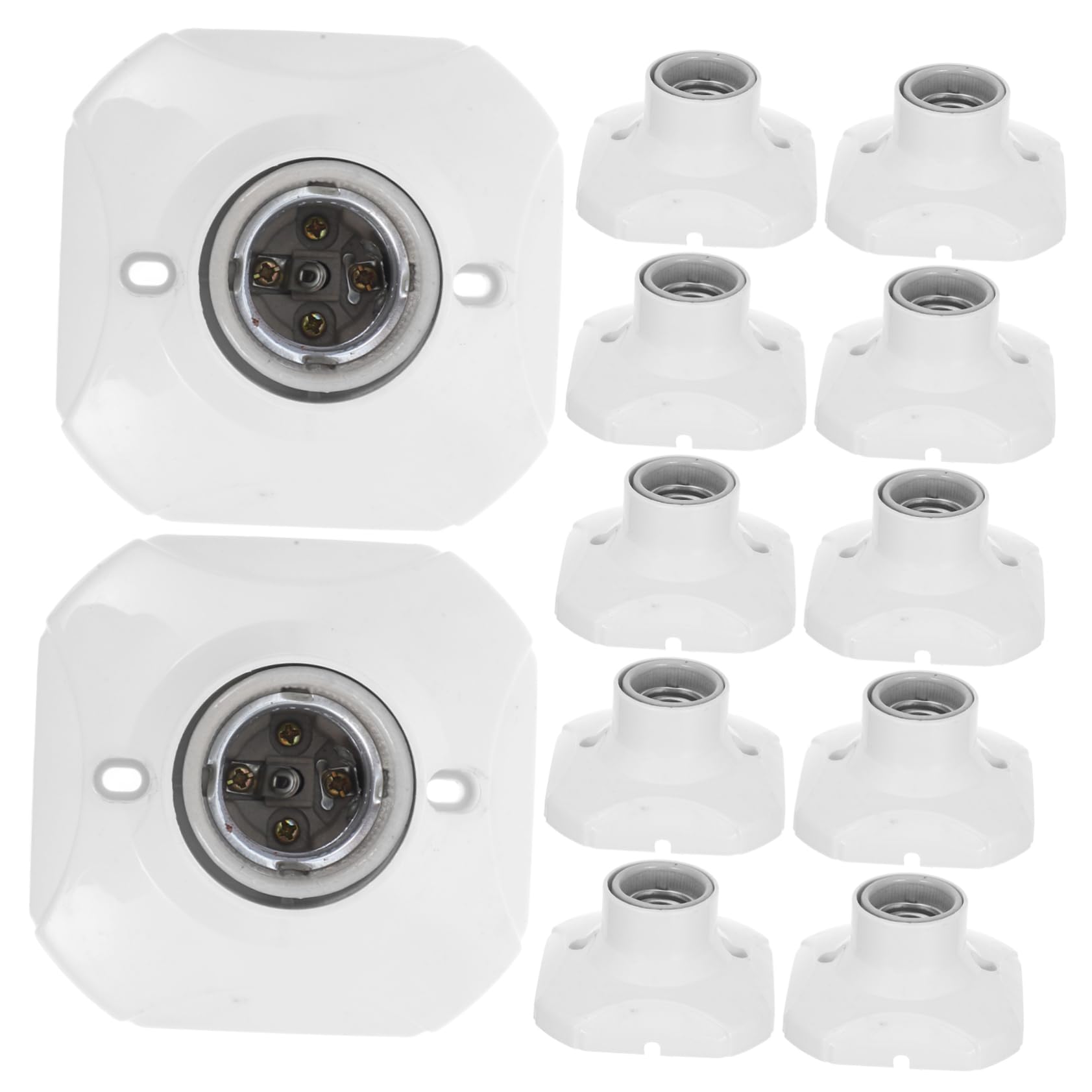 Portalampada 20 Pezzi ad Alta Potenza 250v E27, in Ceramica