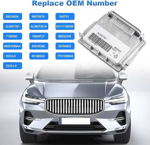 Miniatura 5 de WMPHE HID Xenon Headlight Ballast Replacement for 89034934 4L0907391 4L0907391A Compatible with BMW 1-Series Audi Q7 GMC Acadia Jeep Grand Cherokee