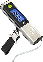 Dr.meter Pesa Valigia da Viaggio, Bilancia Valigia con Metro a Nastro, Funzione di Tara Batteria Inclusa, LCD Display per Viaggi All'aperto Casa 110 lb / 50 kg Ideale per Viaggi, Casa e Outdoor
