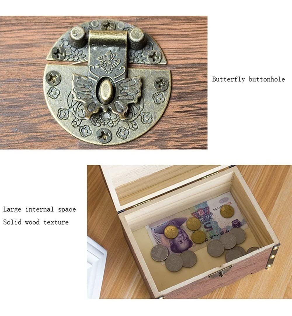 Salvadanaio Casa Di Legno Fatta A Mano - Portamonete Decorativo Con Fessura Per Monete, Idea Regalo Originale - Foto 7