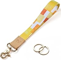 Vista 64 de Ecovision - Llavero con correa para llaves, llaveros de pulsera con 2 argollas para llaves para mujer