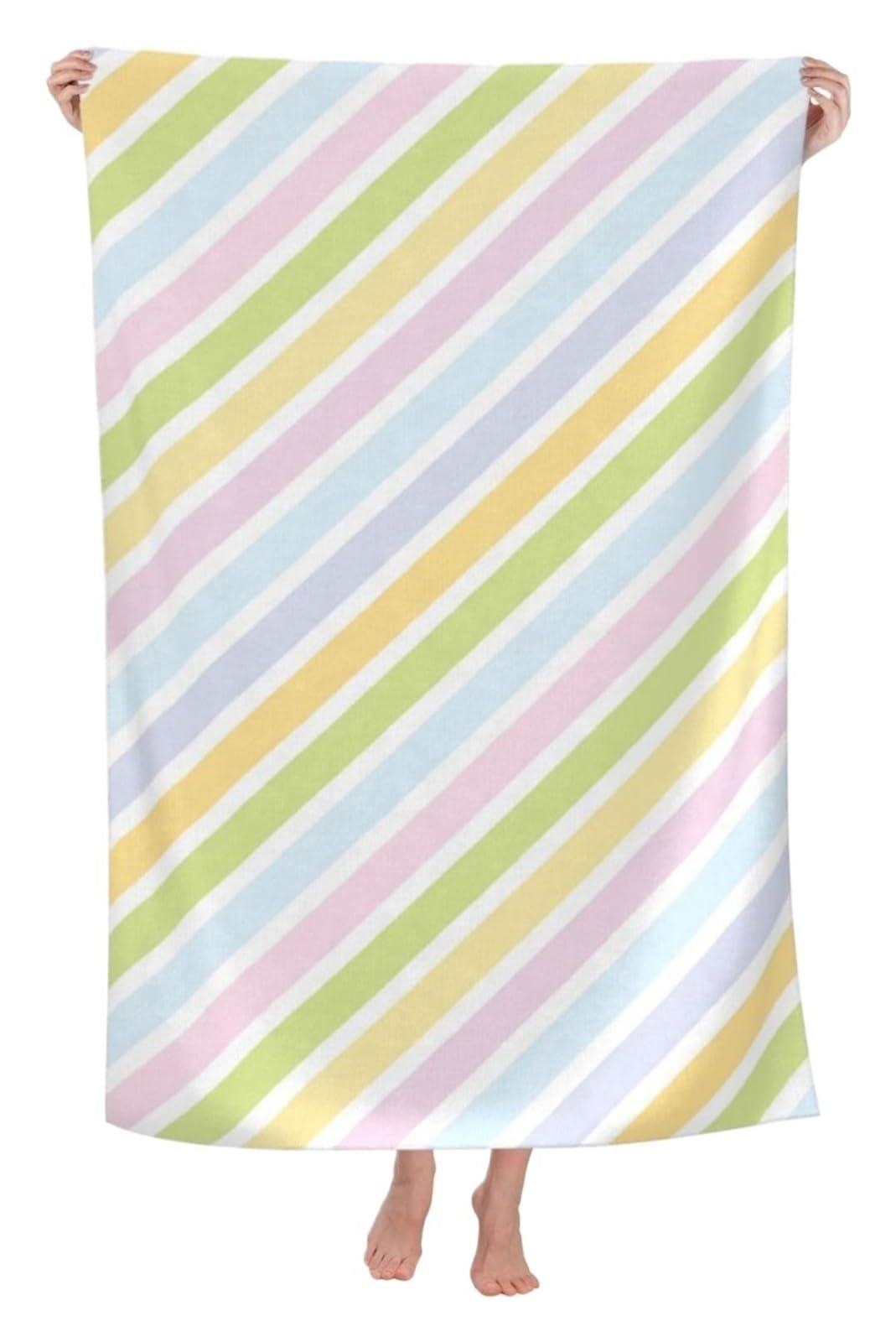 ZYAYNG Trendy Beach Towel Soft Absorbent Microfiber Quick Dry Large Bath Towels Bathroom Women Pool For Bathroom(Color2,160X80CM-63X31in)