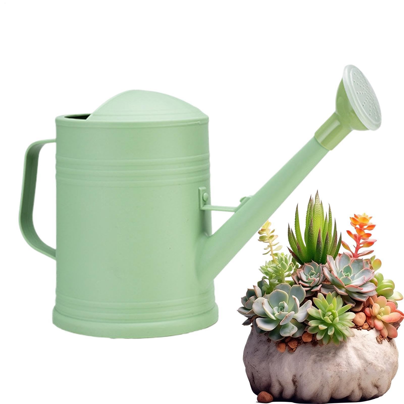 Watering Pot, 2L Large Capacity Fine Mist Sprinkler With Comfortable Grip, Long Spout Flowers Watering Pot, Extended Reach Precision Flow Vessel, Fine Mist Irrigation Tool For Lawn Patio Porch