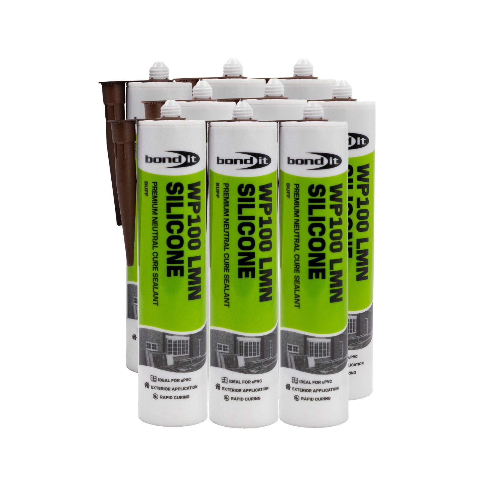 Bond-It WP100 Neutral Silicone Sealant (9 Pack) - Buff