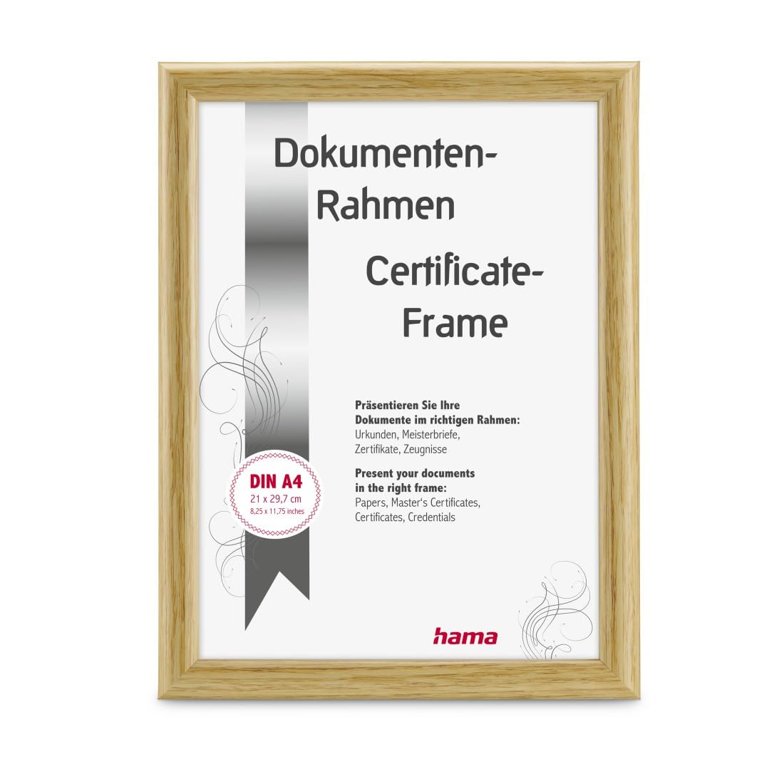 Hama Swing Plastic Picture Frame, Nature, 21 x 29.7 cm, DIN A4