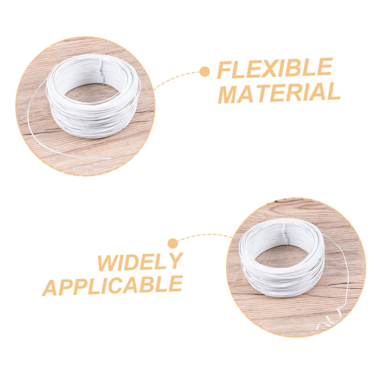 Kisangel 6rollen PVC-beschichteter Pflanzenbindedraht Gummierter Für Gartenpflanzen Vielseitig Einsetzbar Für Und Bastelarbeiten Rostbeständig Und Langlebig