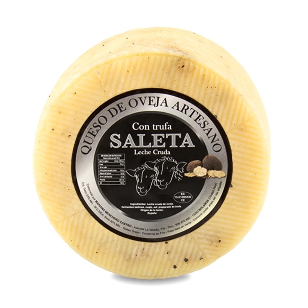 SALETA® Queso Semicurado Entero de oveja Gourmet (3 Kg) | Elaboracion Artesana Quesos de La Mancha | Quesos de leche de oveja — view 12