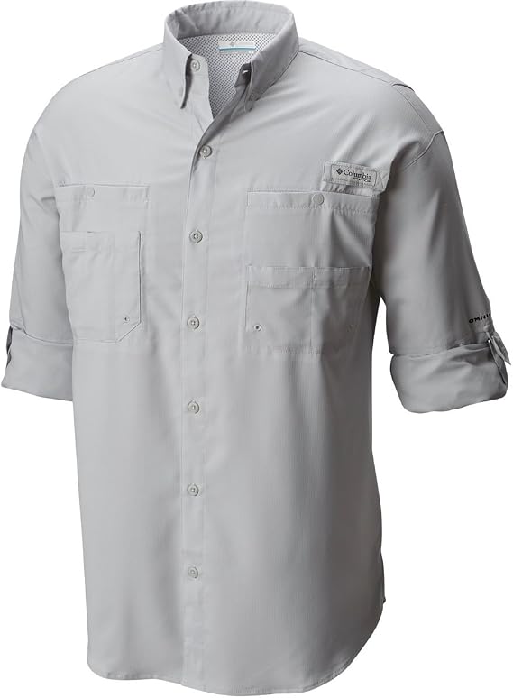 Columbia Men’s Tamiami II Long Sleeve Shirt Cool Grey