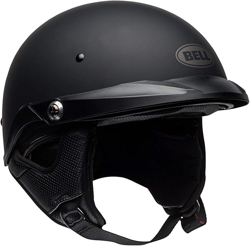 Casco de moto con abertura para la cara Bell Pit Boss (negro mate liso, XSS)