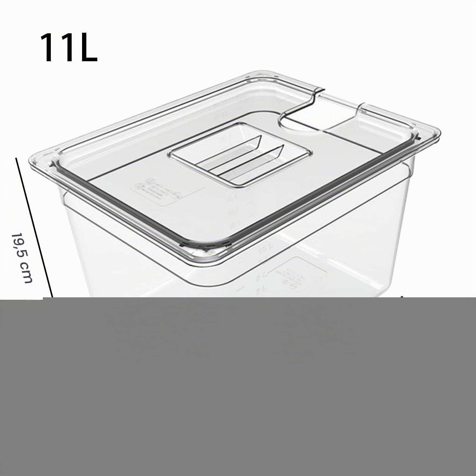 Cuve Sous Vide | Cuve d'Eau pour Cuisson Sous Vide avec Couvercle,Boîte de Immersion Transparente Étanche pour Food Truck Camping-Car Restaurant