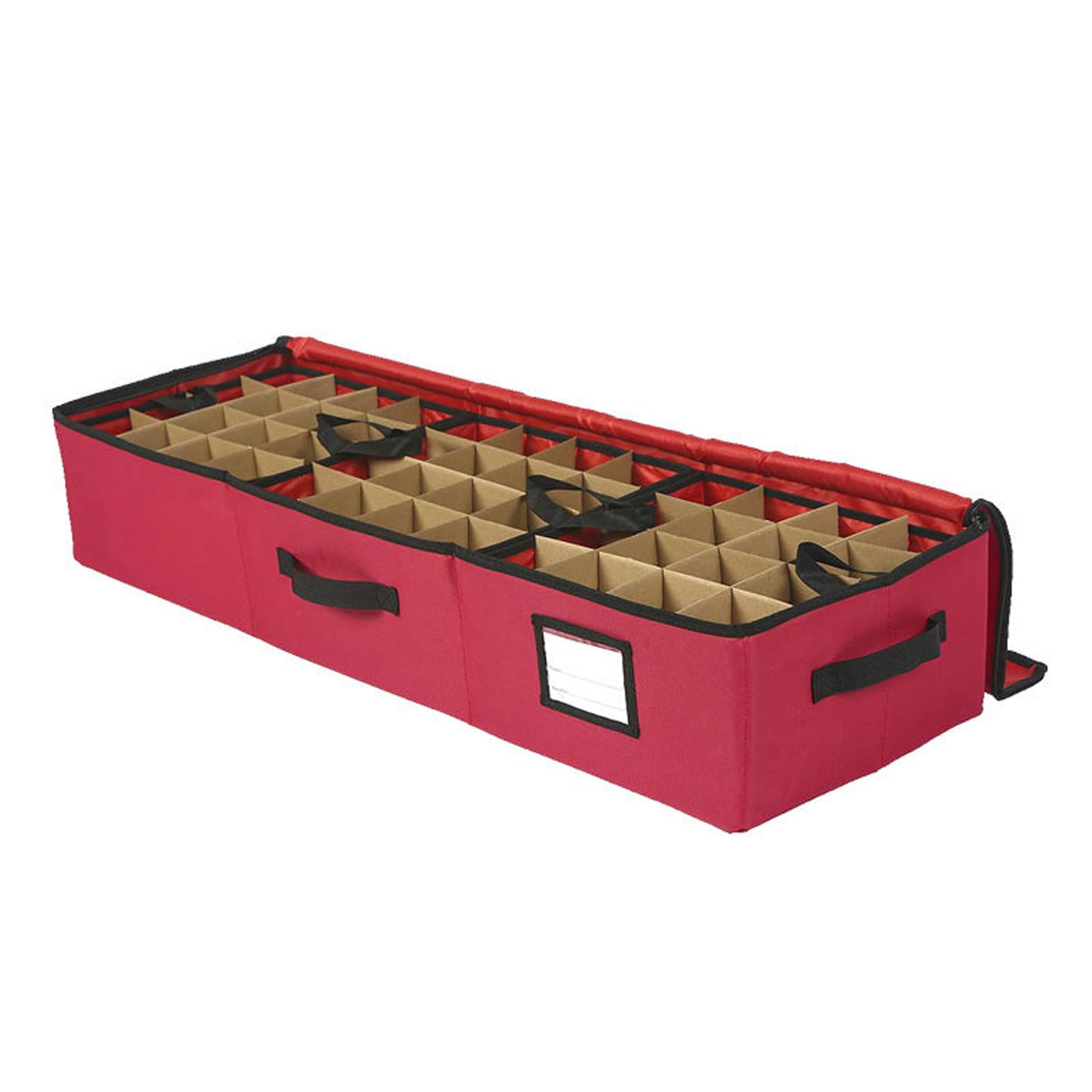 Snorvixre Foldable Storage Box Oxfords Fabric Construction Ideal for Christmas Light Arrangement Foldable Christmas Ornament Storage Box