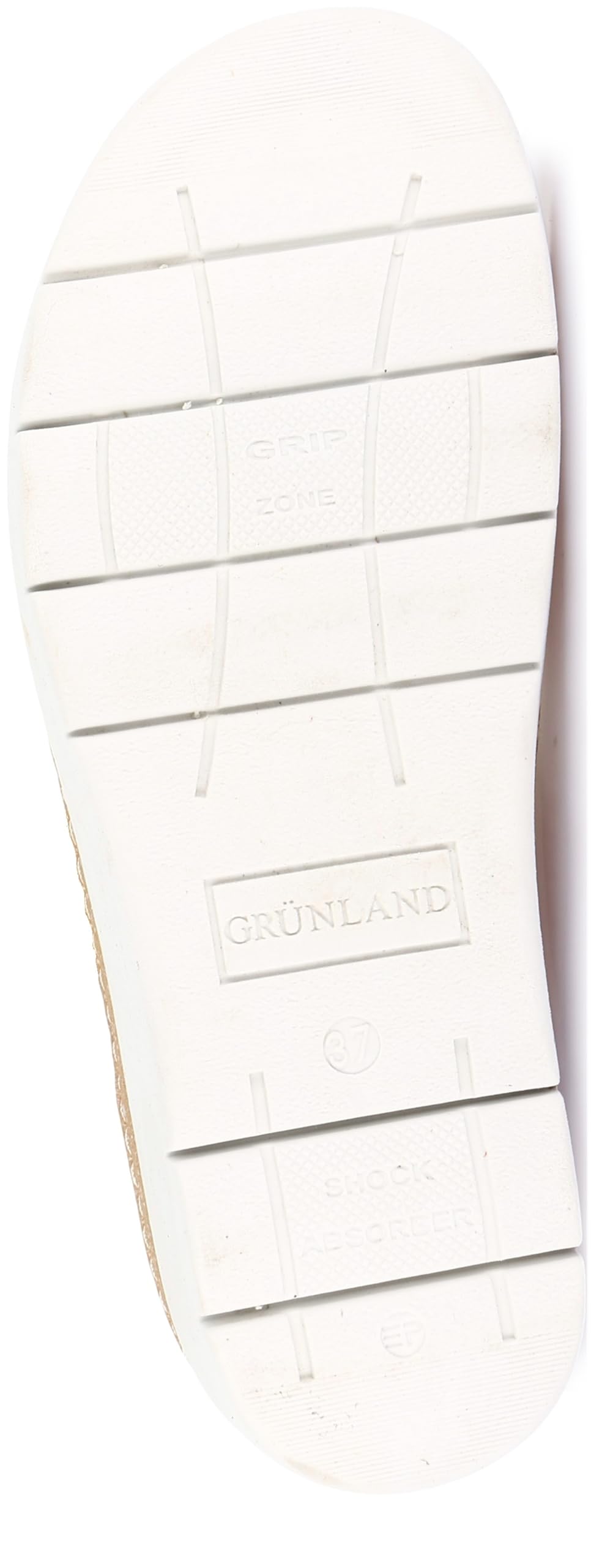 GRÜNLAND Moll - Sandalo Comfort Donna, Vera Pelle, Doppia Fibbia Regolabile, Chiusura a Strappo, Plantare Estraibile Dry-Soft in Lattice e Pelle, Suola Conforma, Tacco 4,5 Cm