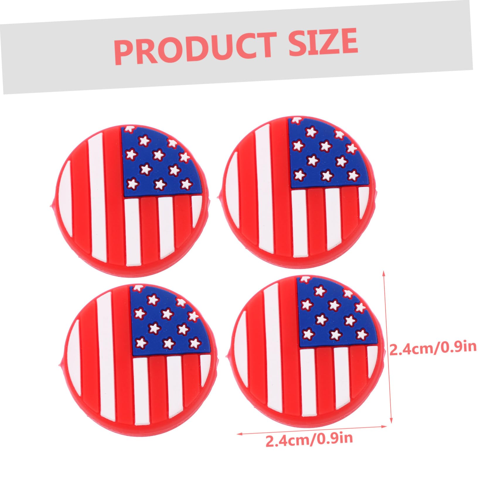 BESTonZON 4Pcs Tennis Racket Dampeners US Flag Pattern Silicone Absorbers Vibration Dampeners for Tennis Players Easy Installation Enhance Comfort and Control Every Shot