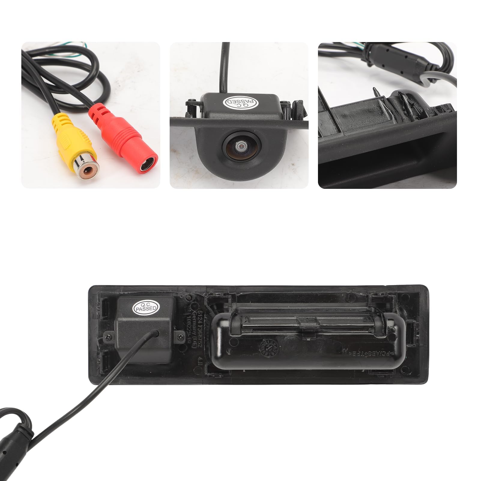 1280x720p Caméra Recul HD pour Series 5 F10 F11 F25 F30 X1/X3/X5/X6 Série 4 F32 2010 320Li/530i/328i/535i 2012 Ensemble Complet de caméra (y Compris Interrupteur de hayon)