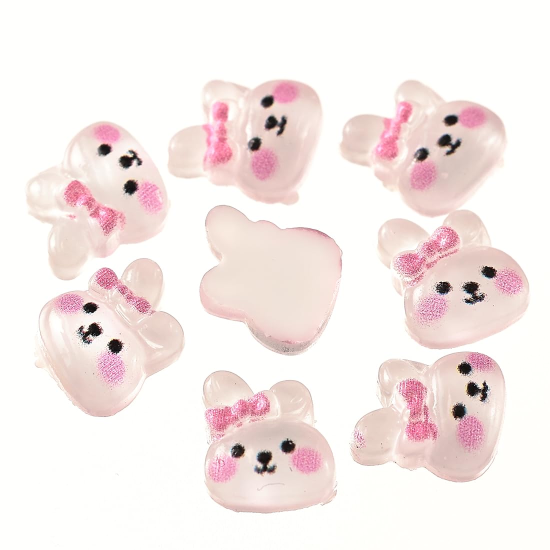 アニマル　ねこ　うさぎ　キャラクター　リボン　ネイル　パーツ　デコ アニマル ねこ うさぎ キャラクター リボン ネイル パーツ デコ