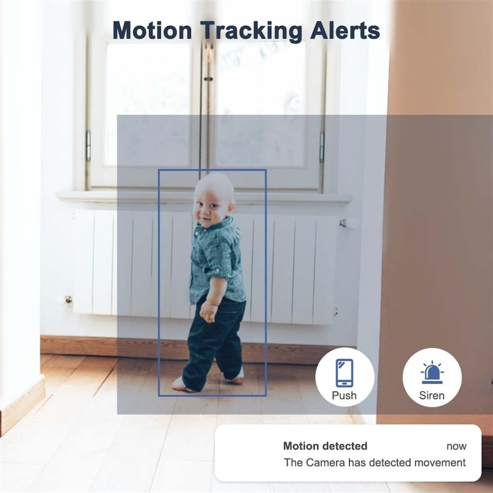 Home Security Camera Niania 2K Mini kamera Tuya inteligentna ochrona bezpieczeństwa kamery dla zwierząt 2.4G 5G automatyczne śledzenie kamera monitorująca wideo(1080P With 64G Card)