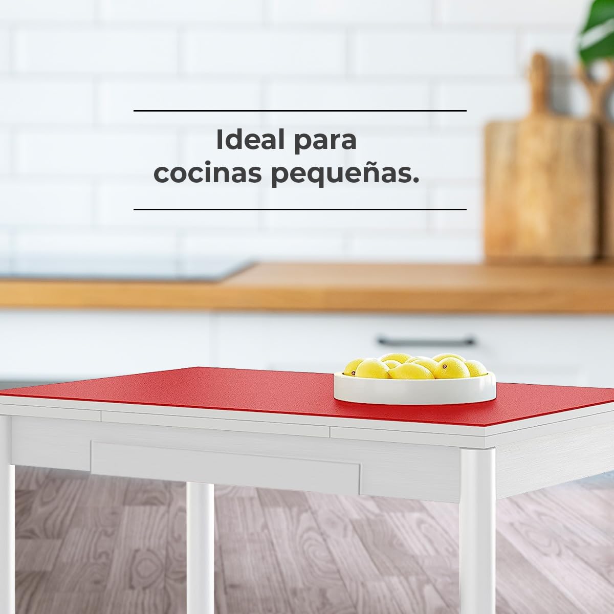 ASTIMESA Table de Cuisine, Rouge, 90 x 50 cm
