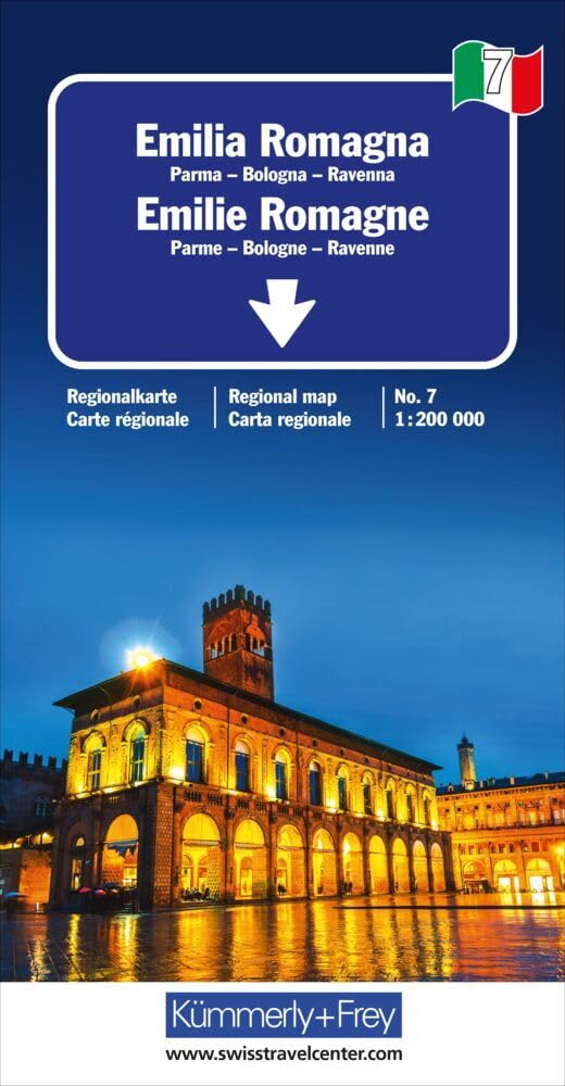 Emilia / Romagna (7): Mit Parma, Bologna und Ravenna. Inkl. Stadtpläne, Ortsverzeichnis und Reiseinformationen (Regional maps - Italy)