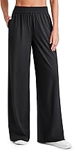 G4Free Chillwhisp Lightweight Flowy Wide Leg Pants Women Elastic Waist Palazzo Pants Summer Beach Vacation