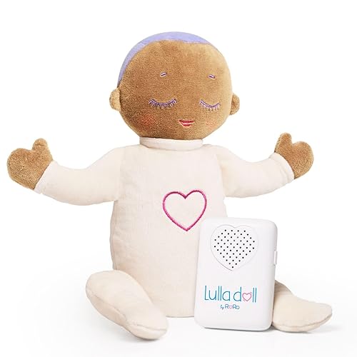 Lulla Doll Máquina de sonido para bebé, muñeca suave con latidos cardíacos y sonidos de respiración, ayuda portátil para dormir, adecuada desde el