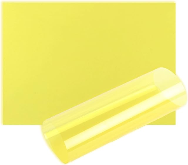 Acetate Sheets A5 OHP Sheet Colour Acetate Clear Film Plastic Light Filter Gel Reading Aid Thick 100 Micron Reading Aid (A5 Size - Yellow - 1 Sheet)