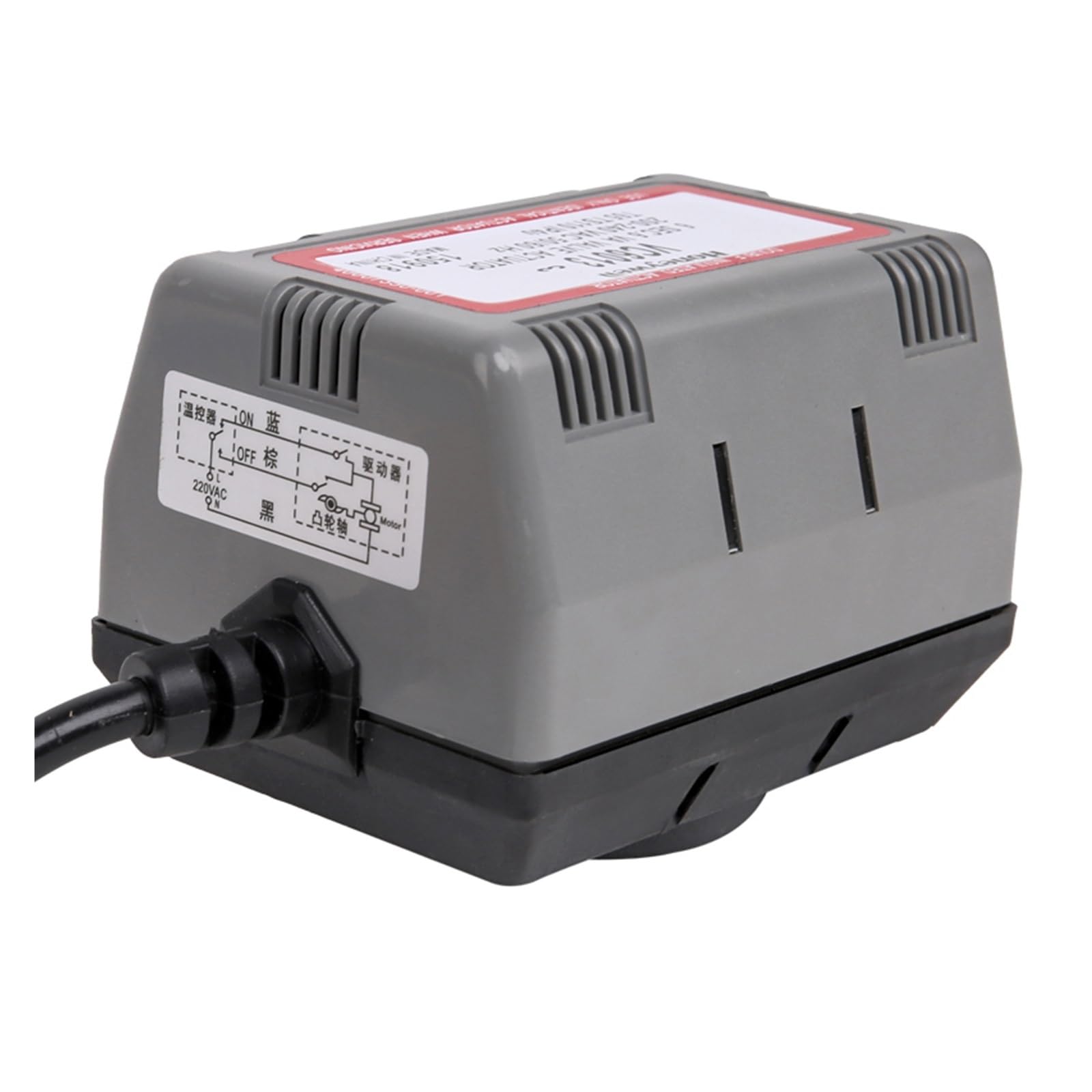 Válvula de Cierre motorizada latón AC220V 2 vías, 1/2 '', 3/4'', 1'', con válvula Globo eléctrica Bobina Ventilador VC6013(1 Inch)