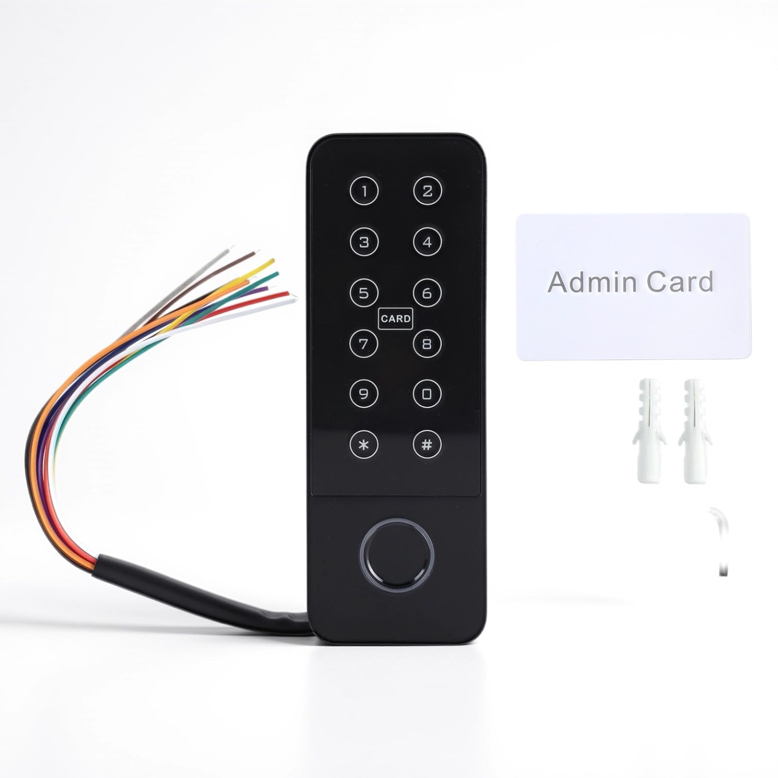 Cerradura de Teclado Táctil Inteligente, Cerradura de Puerta de Entrada sin Llave de Aleación de Zinc de Alta Resistencia con Botón Retroiluminado para Apartamentos, Oficinas,
