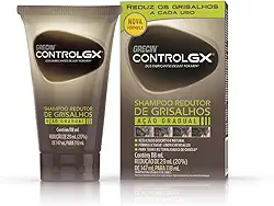 Grecin Control GX Shampoo, Redutor de Grisalhos, Ação Gradual, Aparência Natural, Para Todas as Tonalidades de Cabelo, 118ml