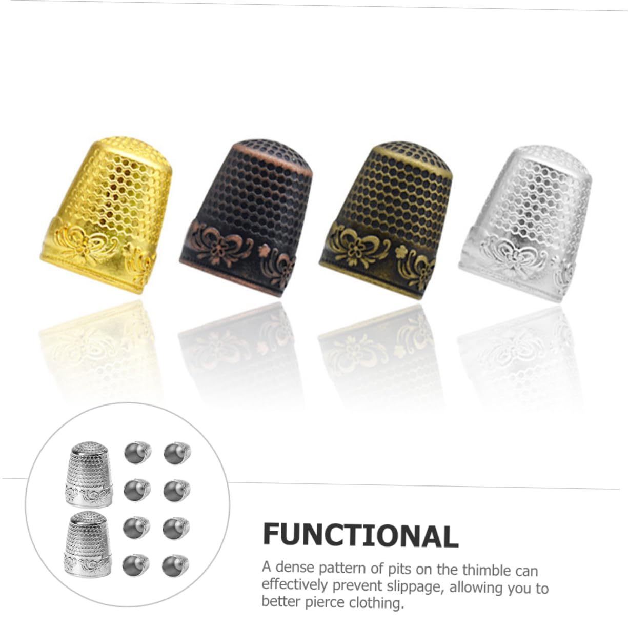 Icono Lineal Del Dedal De Costura. Ilustración De Línea Delgada