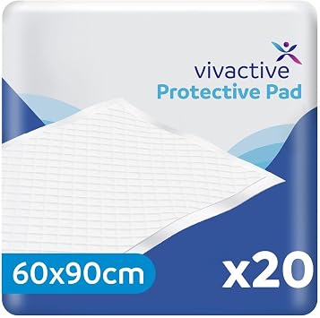 Vivactive Bed Protective Pad 60x90cm 350ml 20 Pack