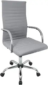 Cadeira Eames Esteirinha Presidente Escritório Boston Eames Alta Cinza - Lianto Decor