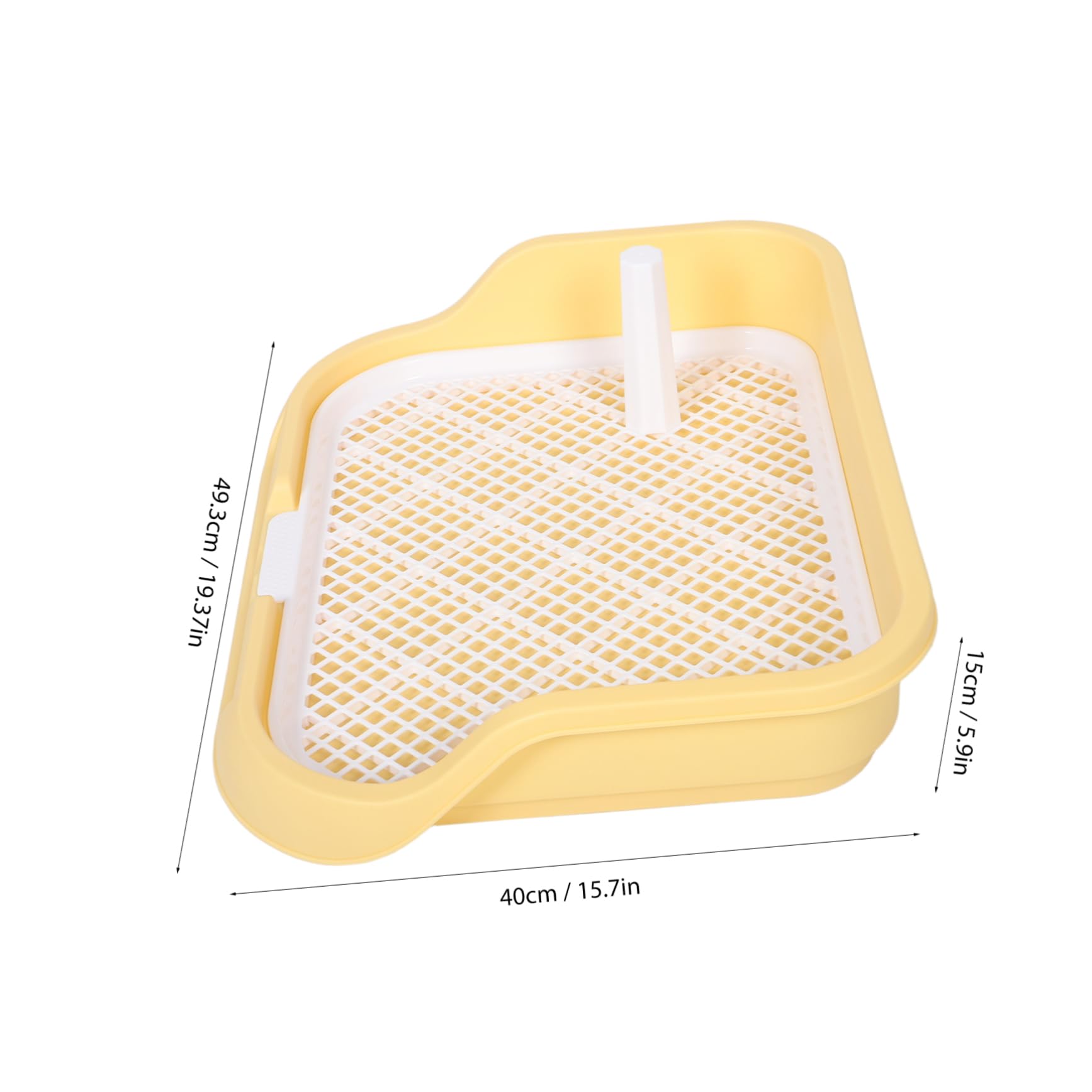 Yardwe Dog Potty Tray with Detachable Fence Puppy Potty Pad Holder for Easy Waste Management Indoor Dog Toilet for Pets Training Effortless Cleaning Design