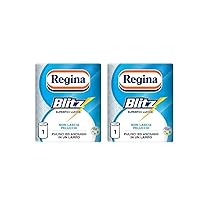Regina Blitz Confezione da 2 Rotoli, 100 Maxi Fogli a 3 Veli, Confezione Riciclabile, Pulisci e Asciughi in un Lampo, 100% Certificata FSC