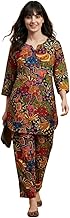 Winza Designer Women's Floral Printed Poly Rayon Kurta Pant Cord Set | Plus Size Cotton Blend | Party/Office Wear Kurta Set for Women |Casual Ethnic Wear (S to 6XL)