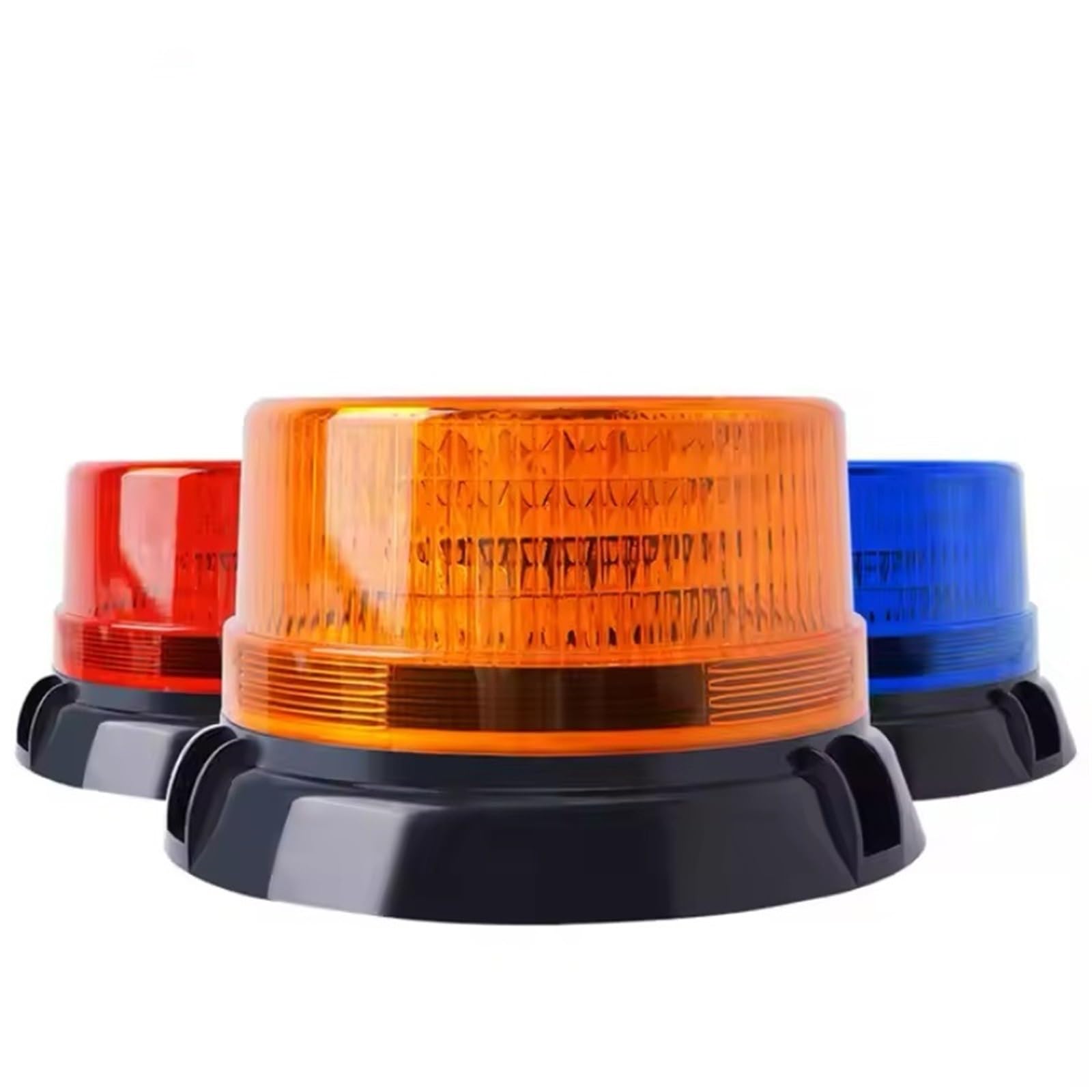 90 LED ambre clignotant avertissement de sécurité Super lumineux d'urgence 360 ​​balise stroboscopique rotative avec magnétique(16)