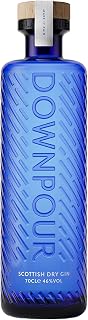 DOWNPOUR Scottish Dry Gin. PREMIUM CRAFT GIN FROM NORTH UIST DISTILLERY. Citrus, spice and blossoms of wild Hebridean heather. Bold island flavours you can taste in every drop. 70cl | Alcohol 46% Vol