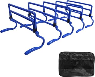 Collapsible Hurdle Set for Agility Training - Lightweight Speed Practice Equipment with Carry Bag